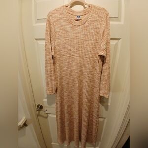Long Sleeve Ribbed Dress By OLD NAVY